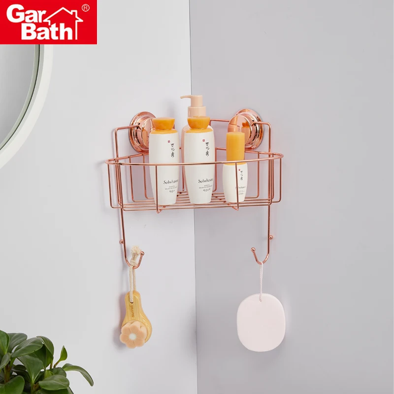 No Drilling Shower Shelf Caddy Storage Basket Bathroom Corner Shelf For Shampoo Conditioner