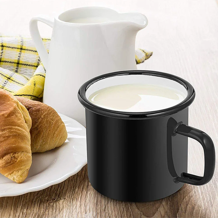 Promotional Gifts Custom Logo Durable Mini Steel Cup Stainless Steel Cup Travel Picnic Coffee Cup Metal Bulk Camping Enamel Mug
