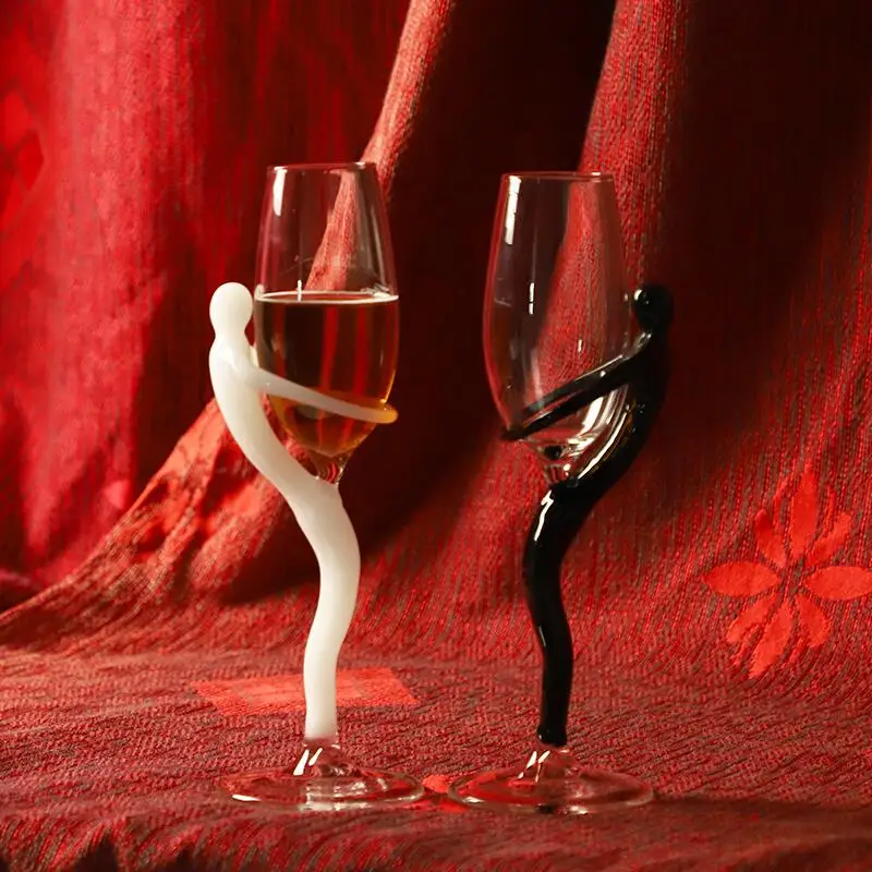 Hand blown borosilicate glass red wine glass wine glass cup