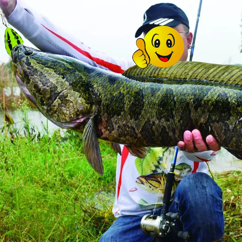 Willfishing 40mm 5g  Wholesale Frog Lures Top water Soft Frog Fishing Lures With BKK Double Hook