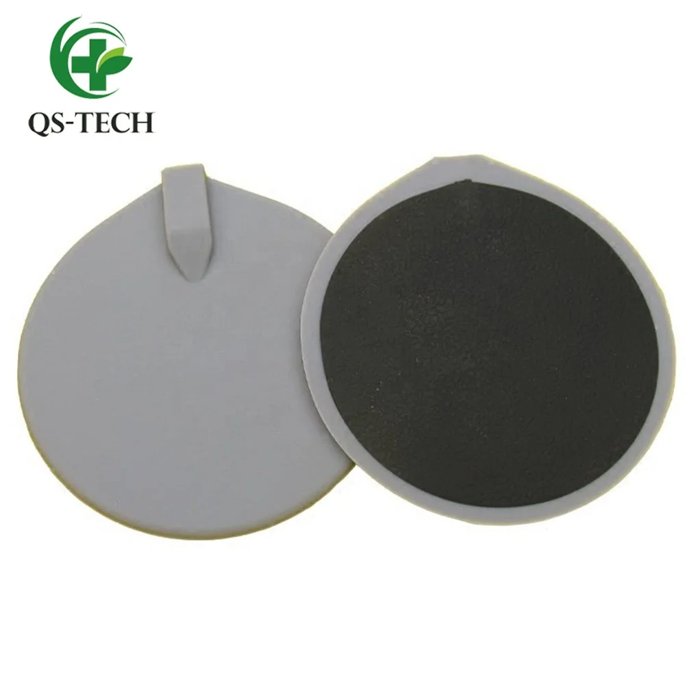 Physiotherapy pulse massager 95mm Round tens carbon Silicon rubber electrode pads for tens ems units