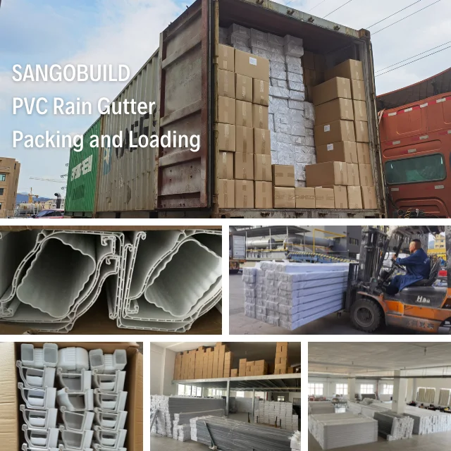 Durable Water Drainage All Accessories PVC Rain Gutter Water Collector