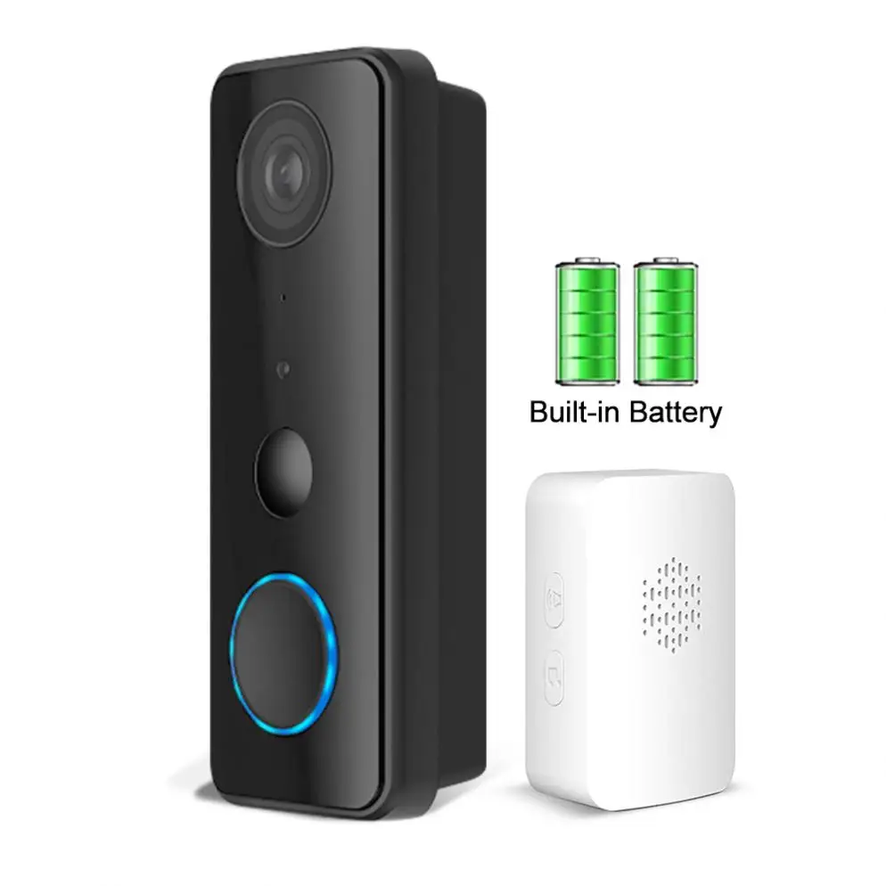 Waterproof IP66 Smart Wireless Wifi Video Doorbell Video Phone Doorbell Intercom Mini Wifi Ring Door Bell Camera Apartment