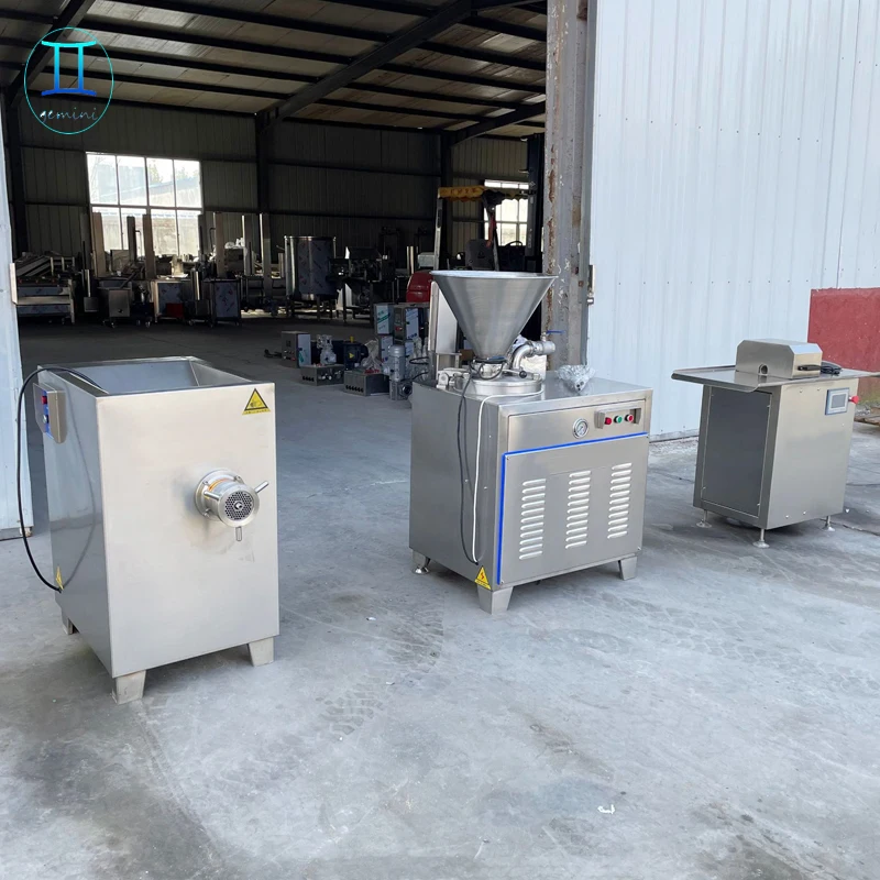 Big Commercial High Speed Automatic Industrial Quantitative Sausage Making Machine For Make Burger meat grinder sausage stuffer