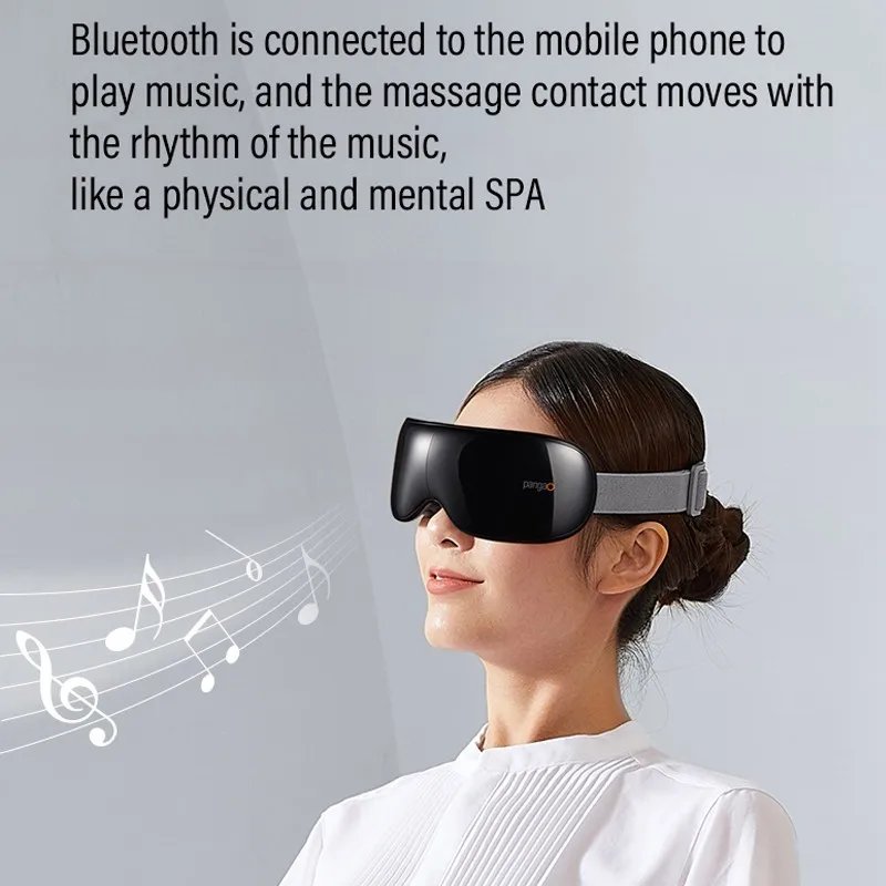 OEM electric smart multifunction  tapping kneading micro vibration foldable visible eye exercises massager