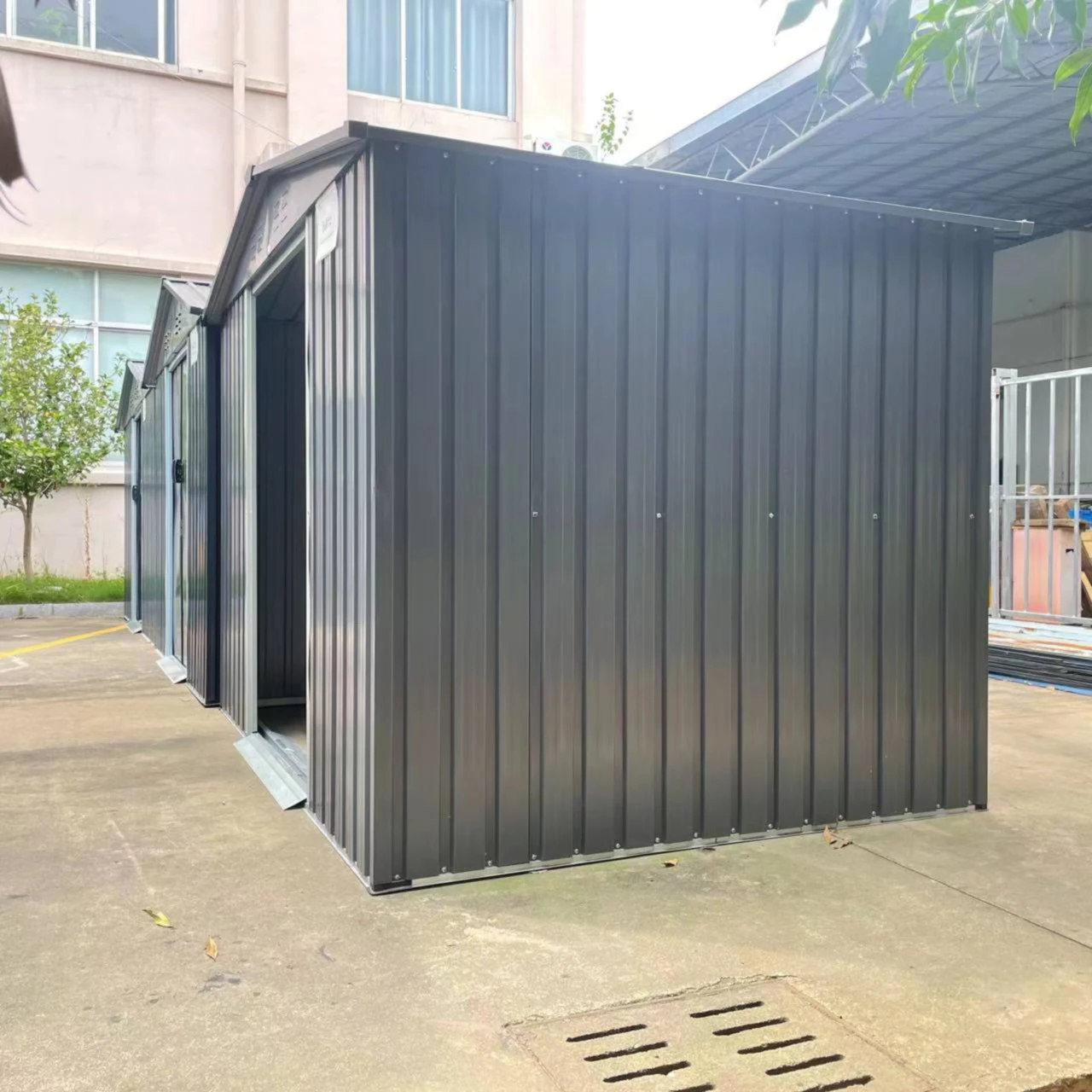 Prefabricated Steel Garden Storage Shed Outdoor Metal Shed Flatpack Large Warehouse Garage House