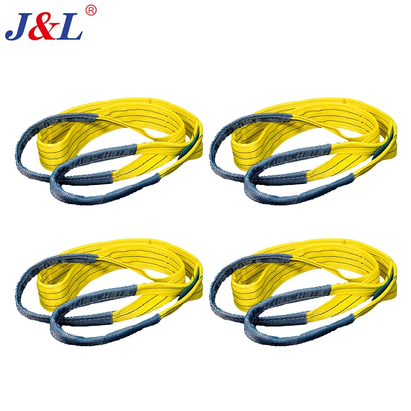 julisling ODM OEM factory high quality 1T~6T eye type polyester webbing round sling EN1492-1:2000+A1:2008