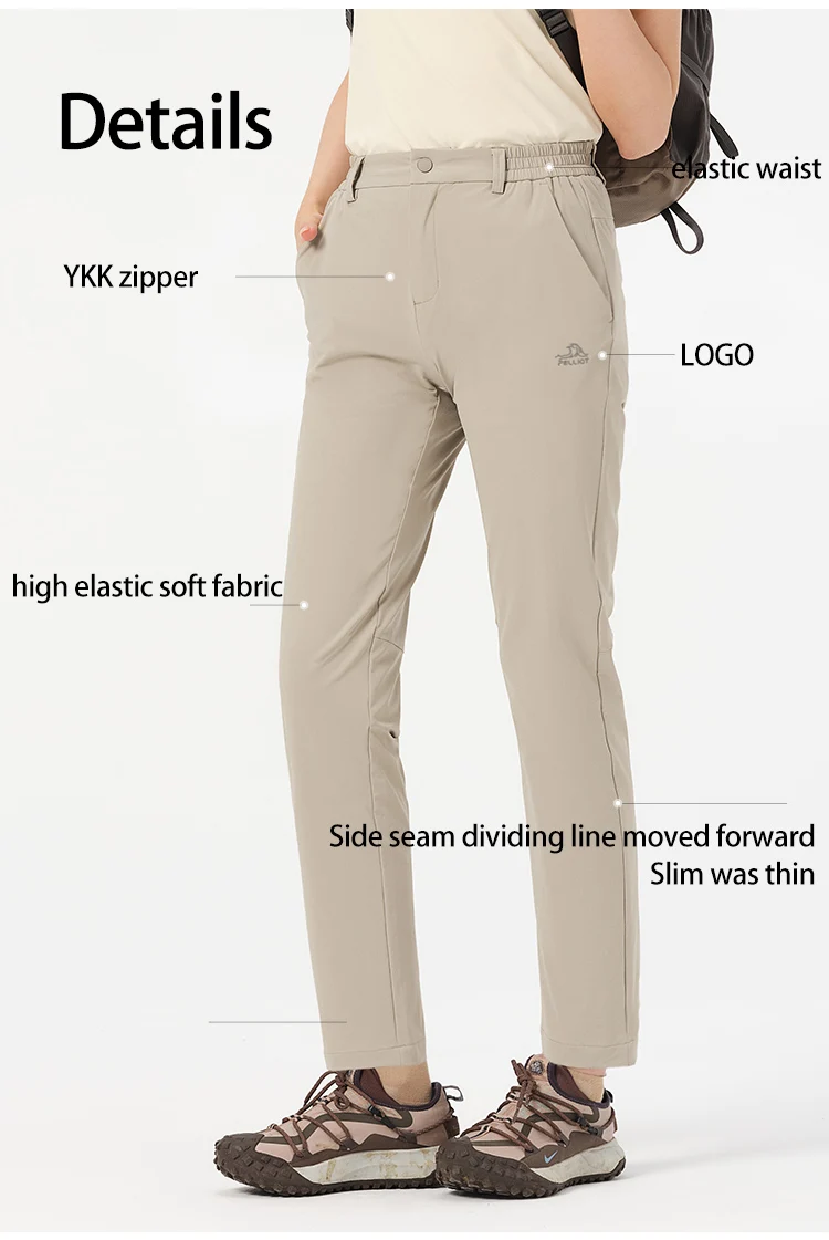 OEM Outdoor Hiking Trousers Pants Waterproof Outdoor Lightweight Quick Dry Pants for Women Casual Adults Thin Solid Nylon