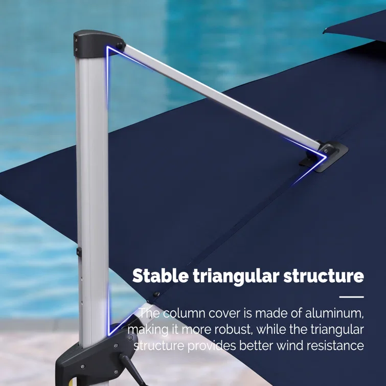 Hot Sale  Garden Outdoor Sun Umbrella Courtyard Villa Garden Terrace Sun Umbrella, Commercial Stand Outdoor Rome Umbrella Logo