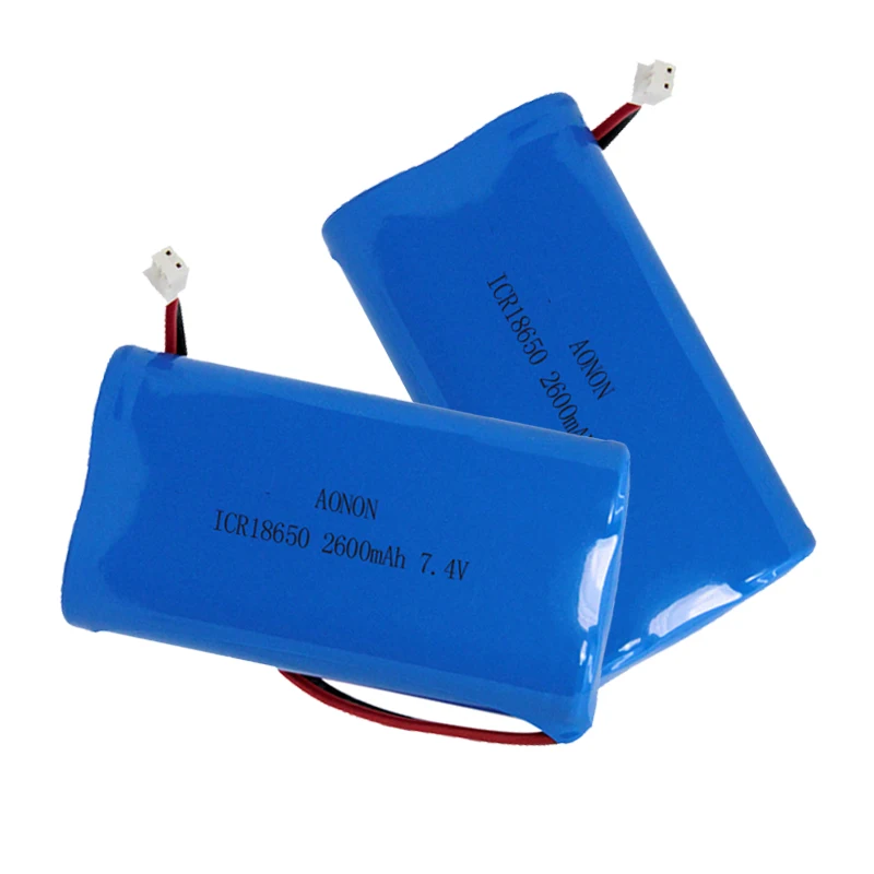 IEC62133 CB certified 18650 2S1P battery pack 7.4V 2600mAh with CE/RoHS/MSDS/UN38.3 certificates