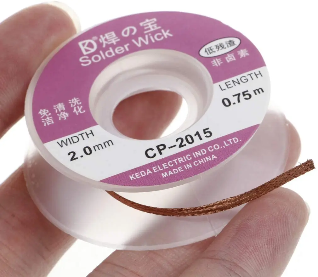 CP-2015 2,0 мм припой фитиль жидкость для снятия припоя оплетка провода присоски кабеля пайки жидкость для снятия фитиль аксессуар 0,75 м
