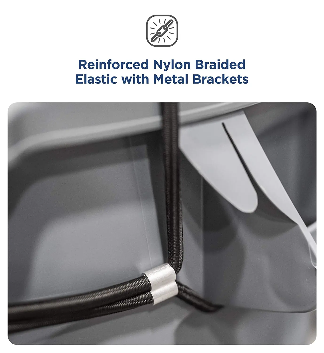 outside the trash can lock bungee cord- with recessed handle cover