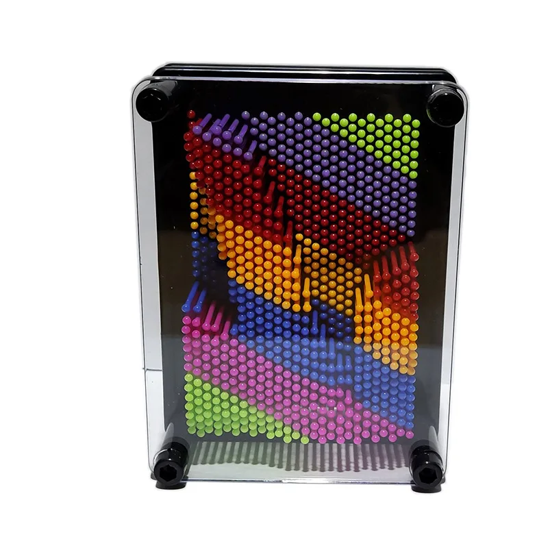 Unique Plastic Pin Art Board for Kids Innovative Boundless Creativity for Children Rainbow 3D Pin Art Toy