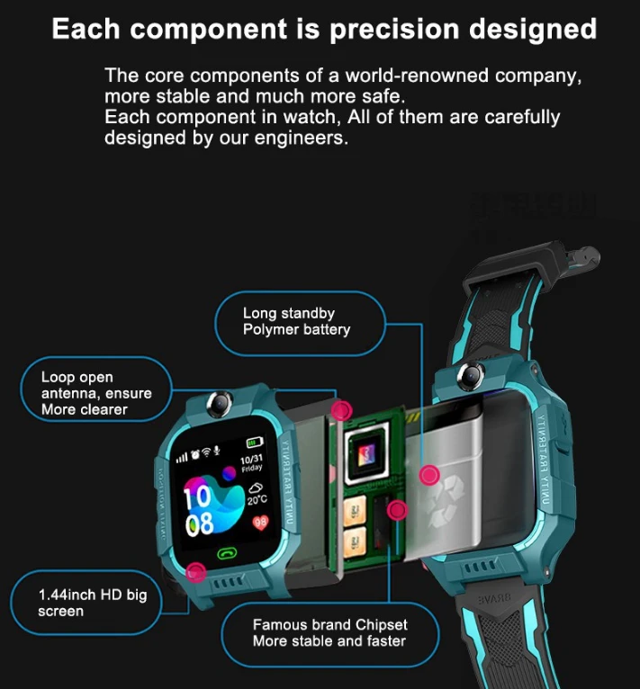 q19 Kids Smartwatch LBS watches SIM Card Call Tracker Child Camera phone SOS Anti-lost smart watches for children