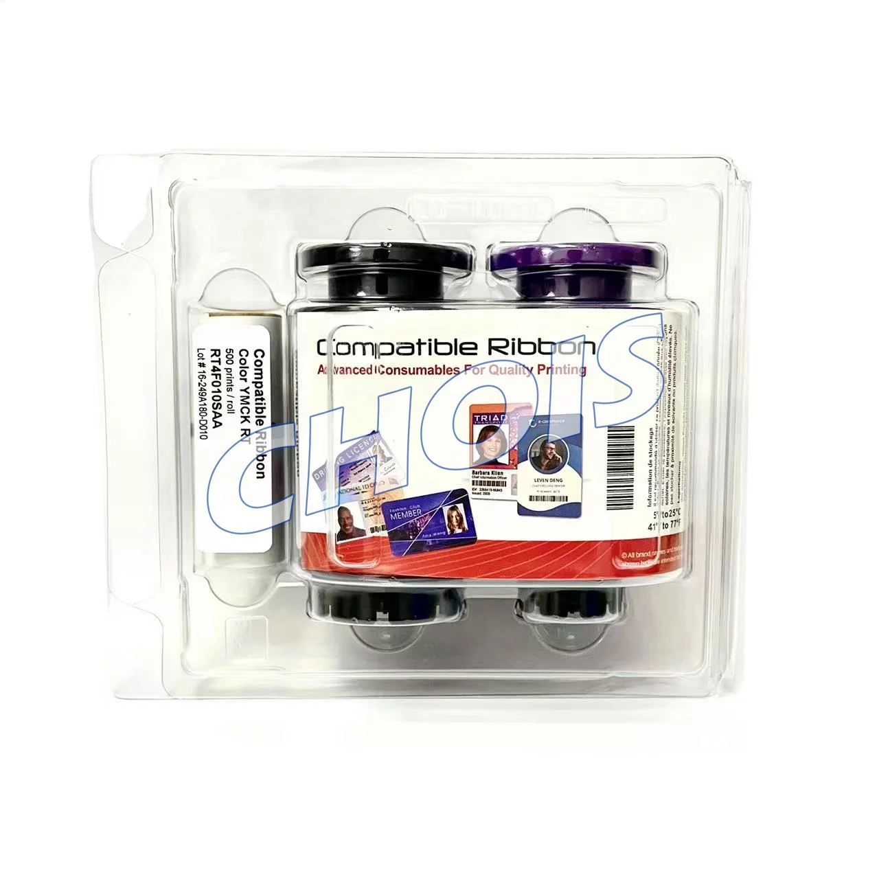 Compatible Evolis RT4F010SAA YMCK Ribbon for Avansia Card Printers