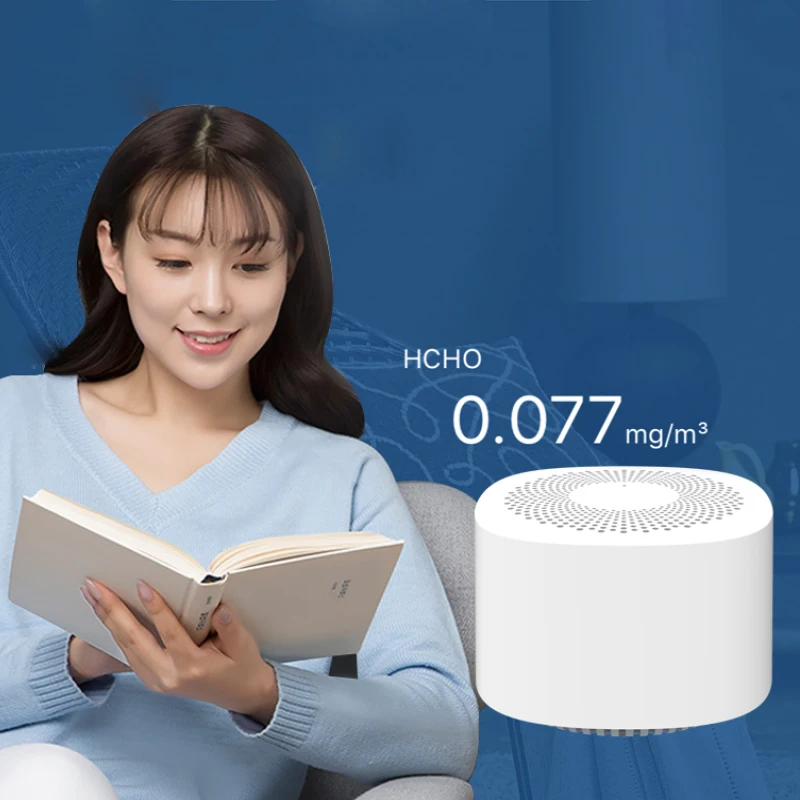  Портативный детектор температуры воздуха TVOC CO2 HCHO анализатор газа с BT и