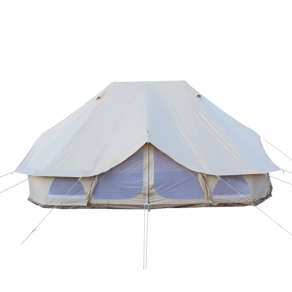 Hot sale safari 6m Luxury Bell tent Emperor tent 6m Emperor Twin Pro Bell Tent
