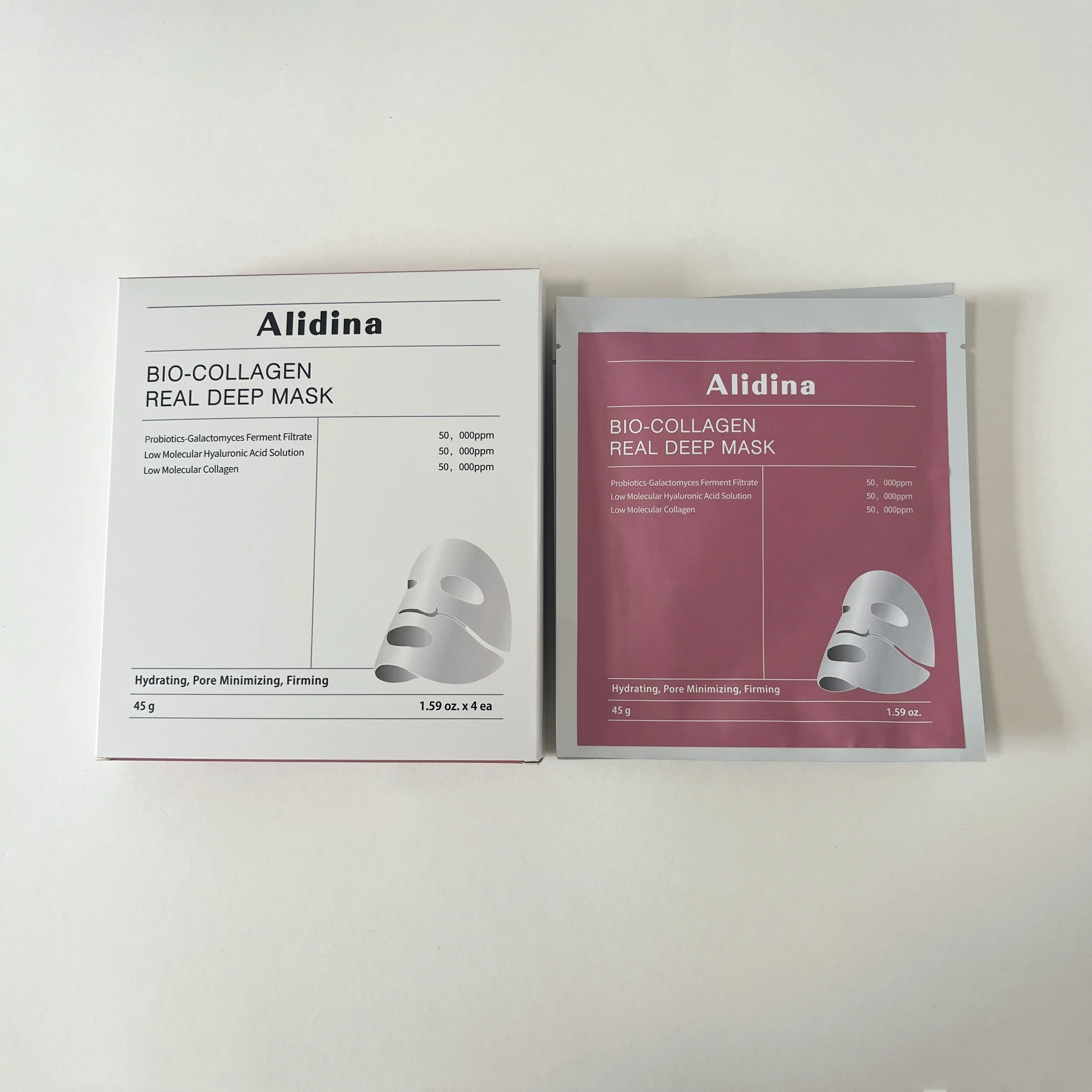 2024 a Korean 4 In 1 Natural Organic Bio Collagen Cellulose Overnight Mask Facial Sheet Fiber Mist