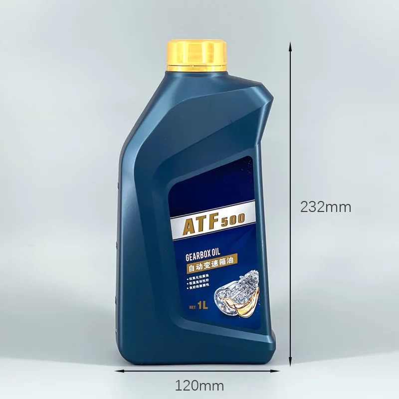 Custom Label 1L HDPE Blue Plastic Fuel Tank Motor Oil Bottle For Engine oil use