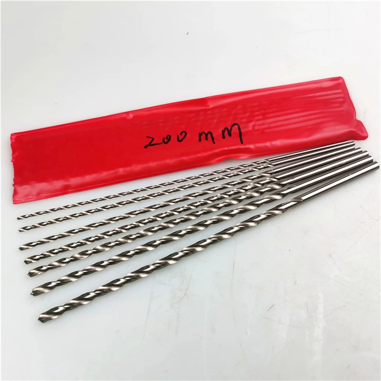 Factory direct supply long hss extension 200mm straight shank drilling tools bit drill bit extension drill bits for steel iron