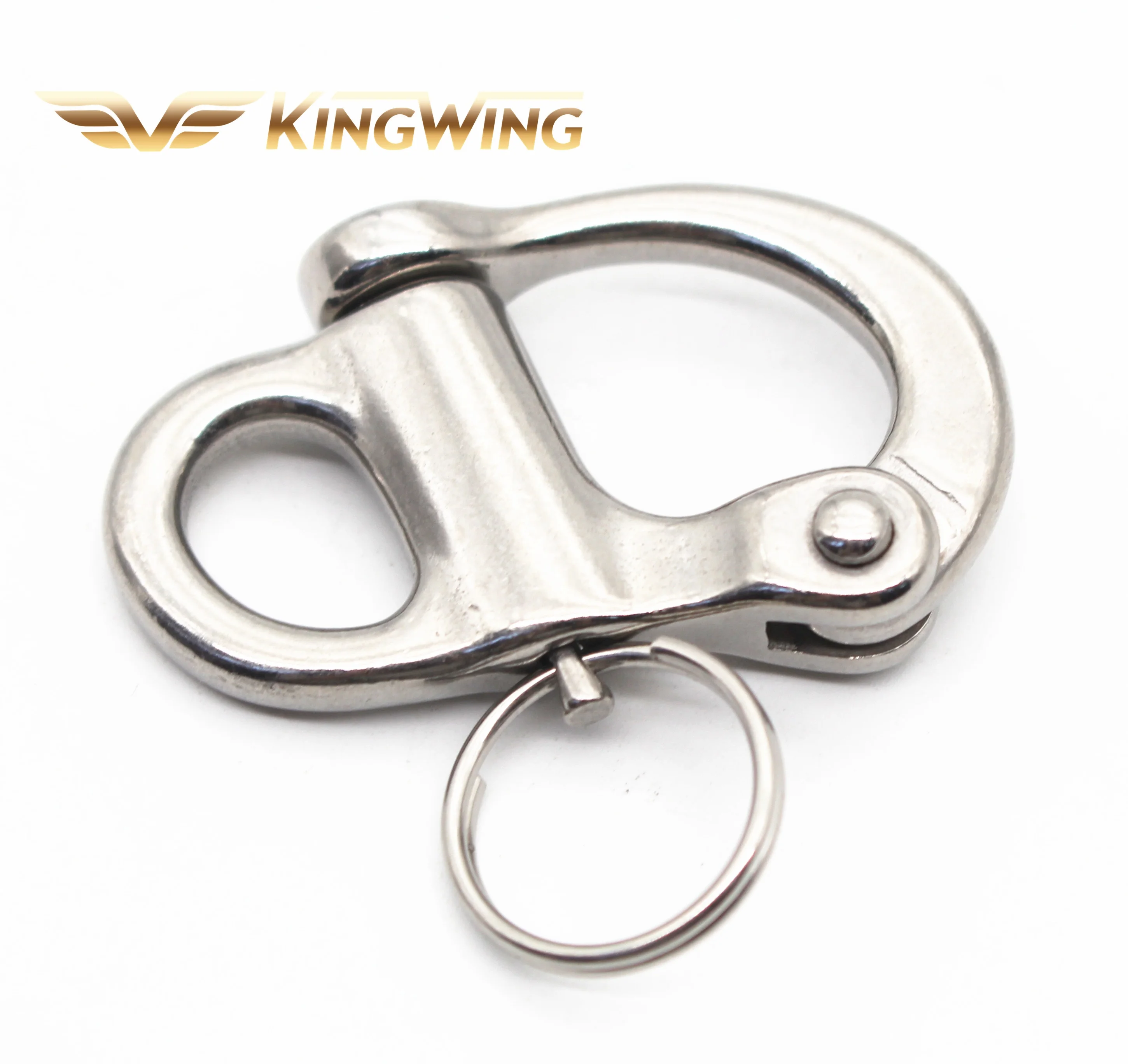 Stainless steel 304 316 rigging hardware camera strap hook quick release Fixed Bail Snap Shackle for Sailboat