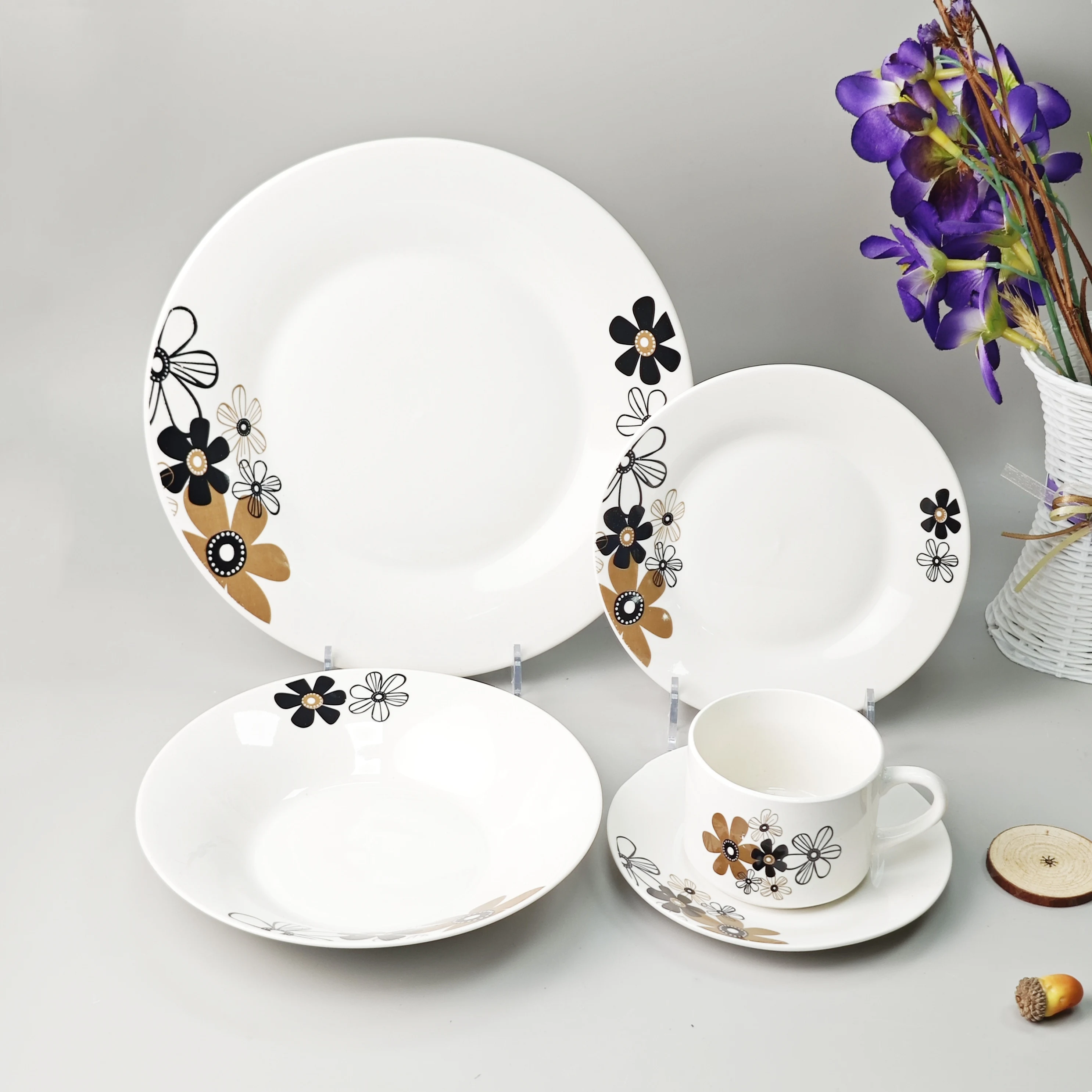 Ceramic China dinnerware set ceramic dishes set Wholesale ceramic serving dish plate chinaware