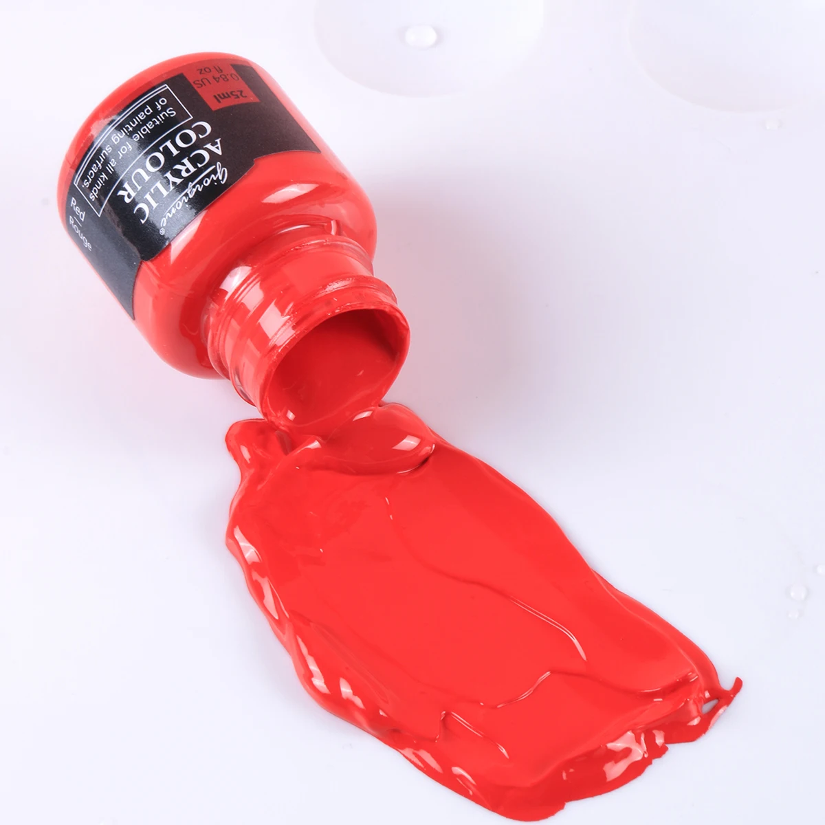 Giorgione 6pcs Watercolor Acrylic Color Paint  Set 25ml Artistic Fabric Glass Painting Colors With Free Nylon Hair Brush