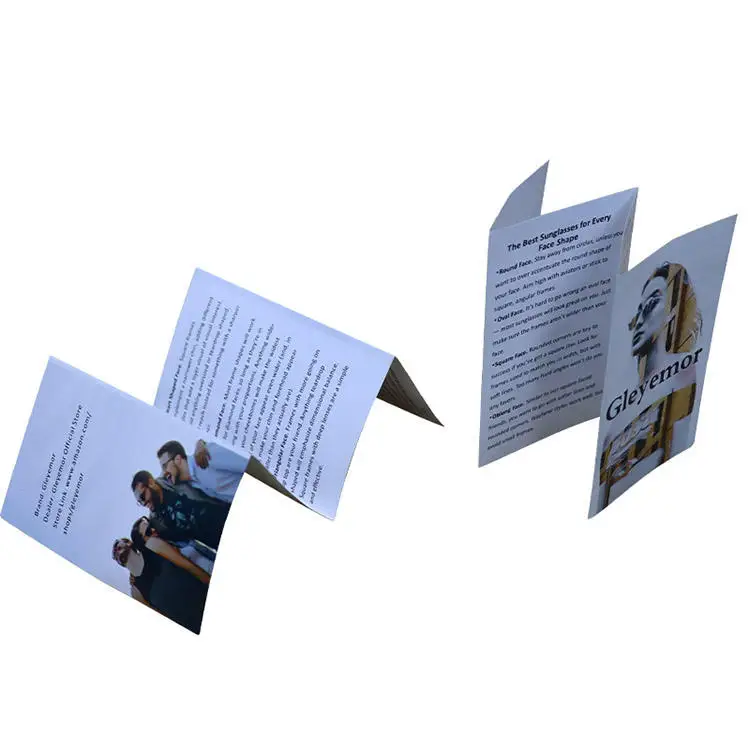 Wholesale Factory Brochure Printing Travel Product Flyer Cardboard Folding Instructions Brochures Pamphlet Printing