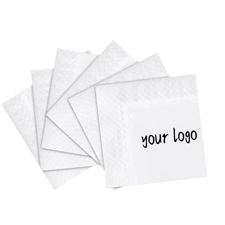 Custom 2ply Napkin With Logo Natural non-toxic raw material high quality tissue paper napkins