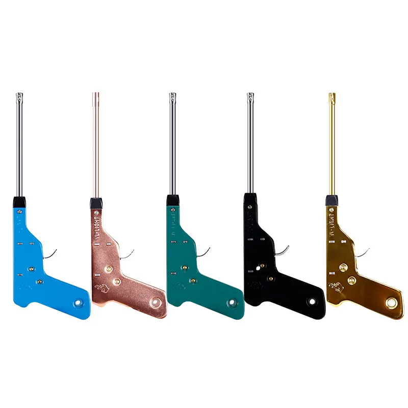 Wholesale metal no battery fuel required kitchen electronic igniter gun gas stove single point pulse extended ignition rod