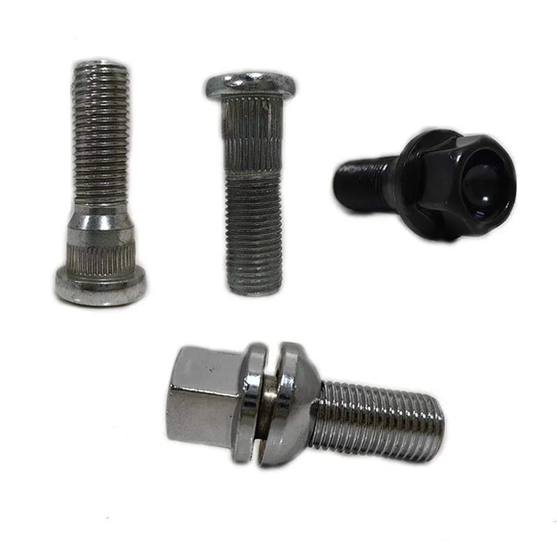 Titanium wheel bolts m12x1.25 m12x1.5 m14x1.5 chromate plated alloy steel wheel hub rim bolts 14x1.5 and nuts