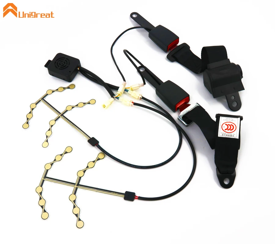 
Custom Bus coach passenger Seat safety occupancy pressure sensor with SeatBelt voice prompt speaker 