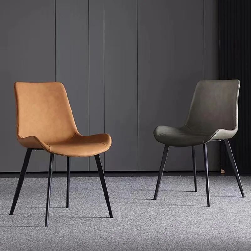 Fashion dining chair upholstered leather dining chairs northern europe luxury chairs dining