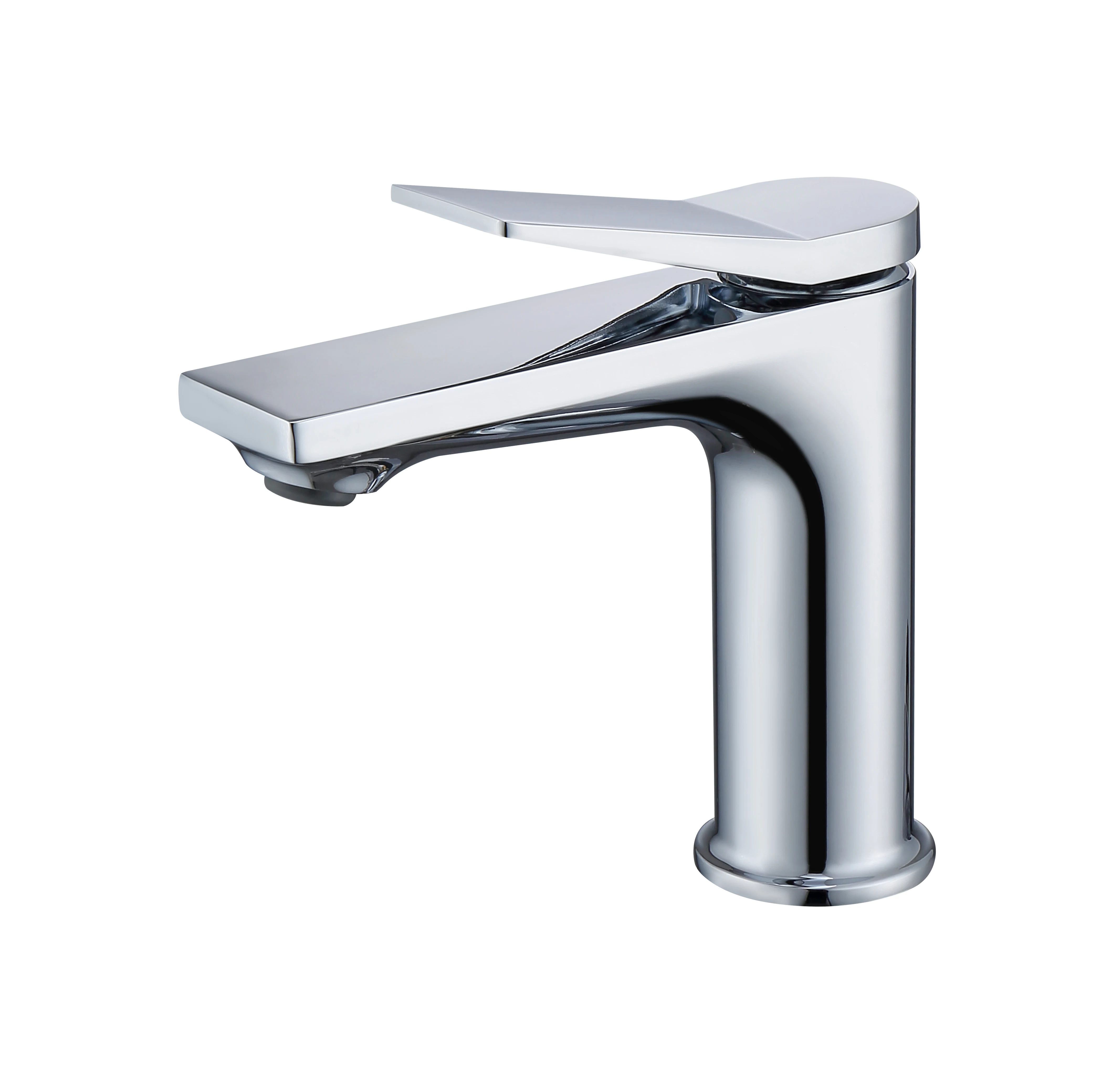 Modern classic single hole basin faucet hot and cold deck mount single handle ceramic valve for hotel home and restrooms