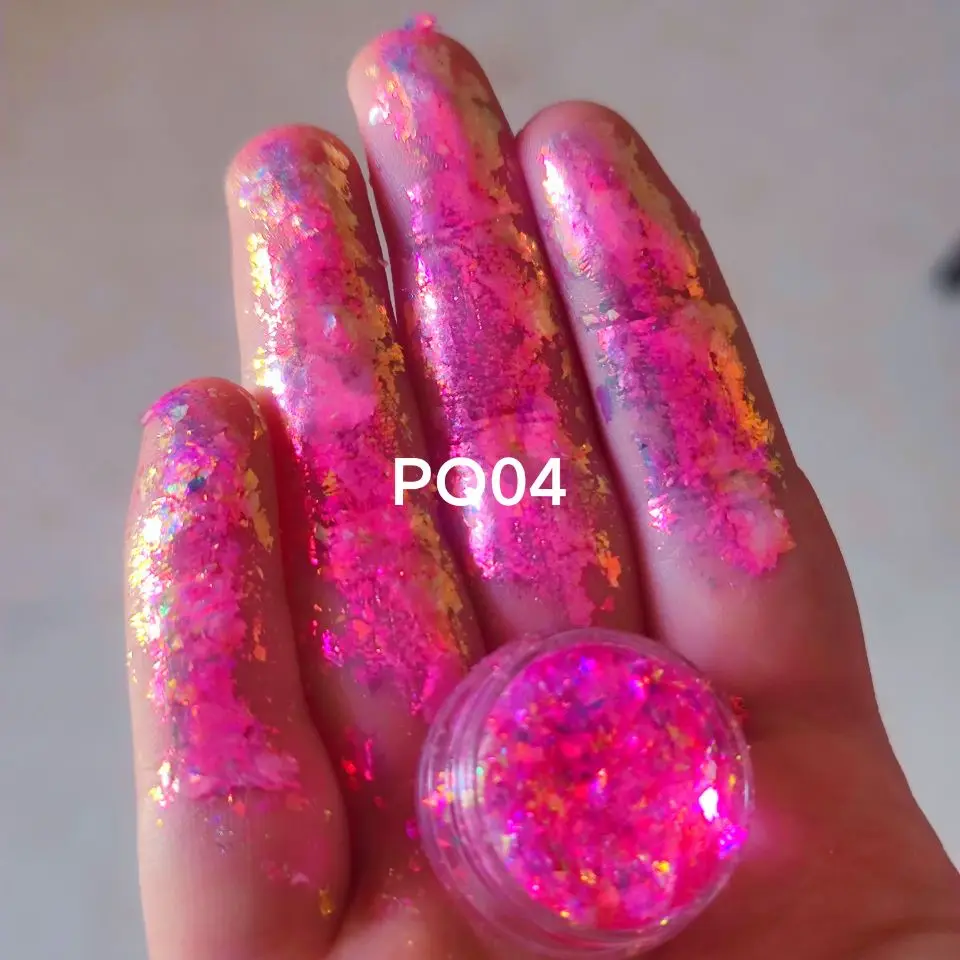 Iridescent candy chameleon multichrome glitter chrome magic flakes chunky foil flake pigment