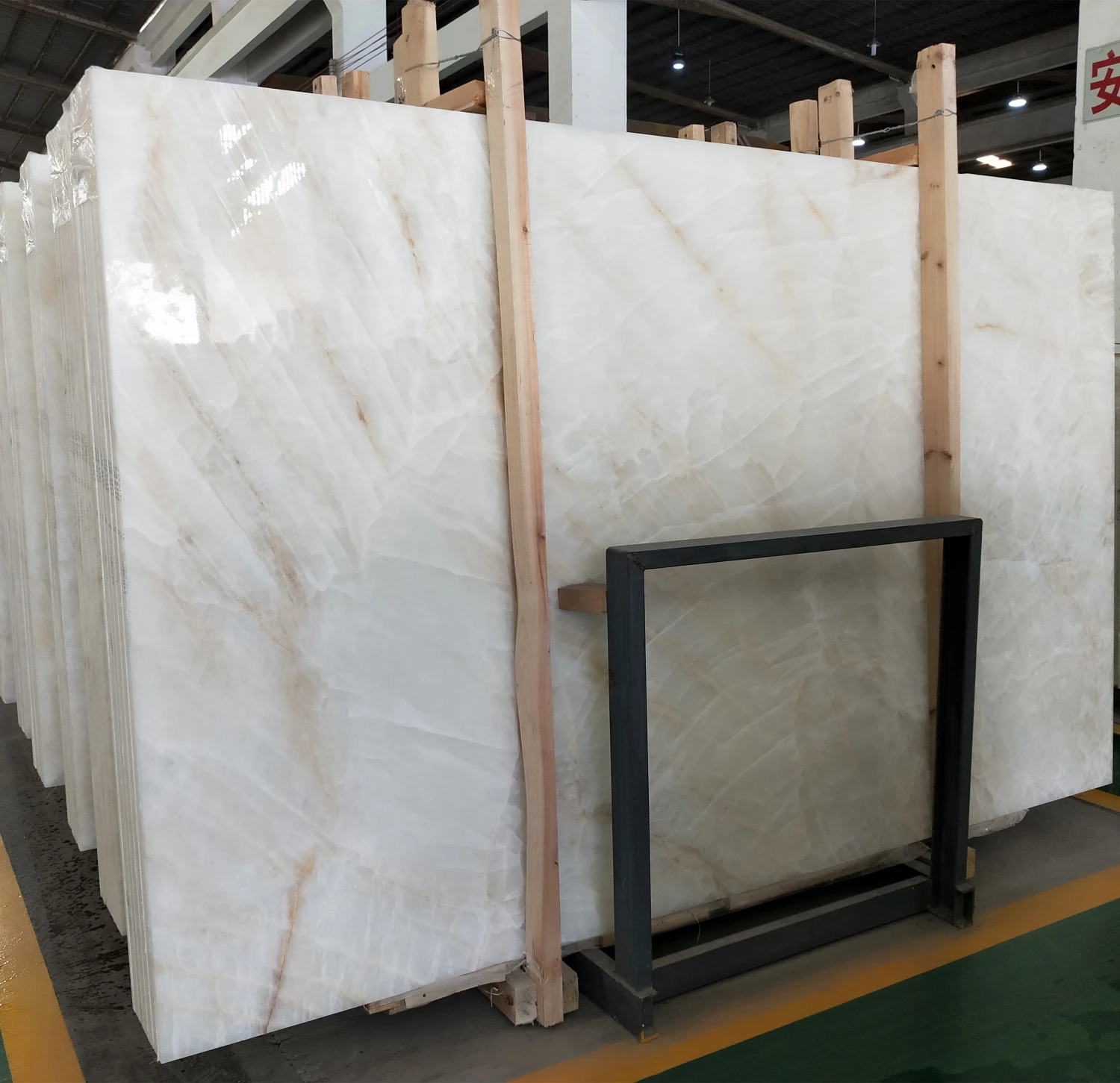 Translucent Onyx Slabs Natural Stone Backlit Wall Panel Sky Blue Onyx Marble Slabs