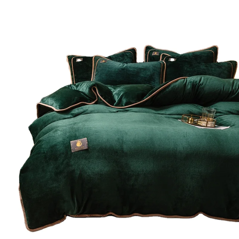 Осенне-зимний кашемировый пододеяльник, мягкое теплое одеяло, Фланелевое плотное постельное белье (без кровати или подушки)
