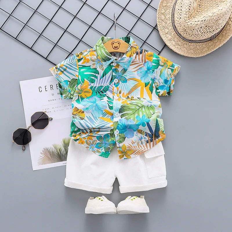 Children Clothes Summer 2 Piece Set Toddler Boy Outfit Kids Baby Boys Clothing Sets 3-4 Years