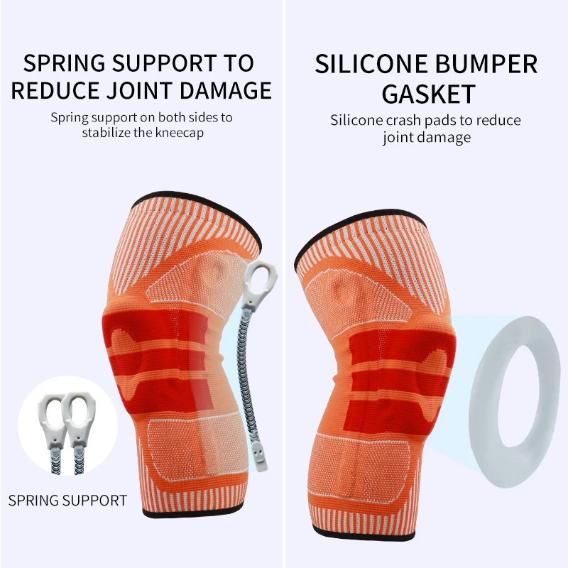 Professional Knee Brace,Knee Compression Sleeve Support for Men Women with Patella Gel Pads & Side Stabilizers