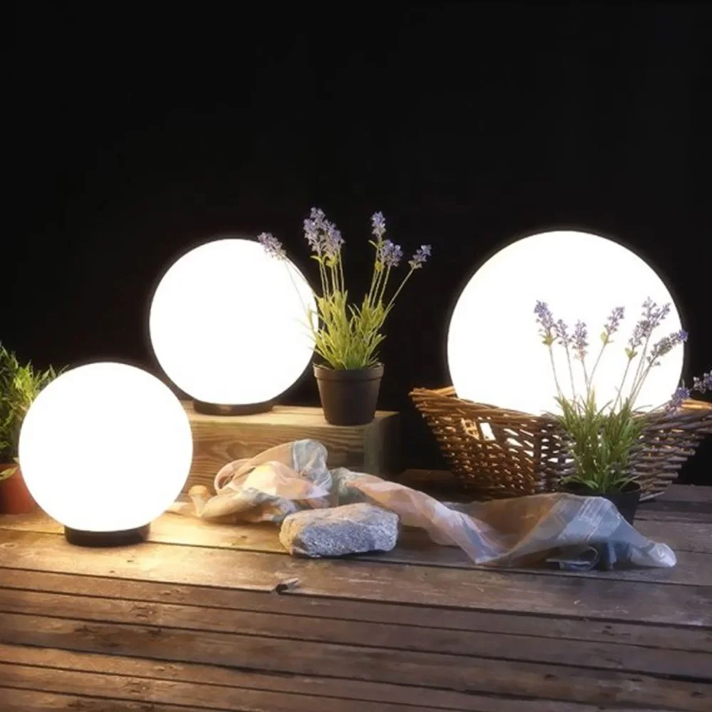 outdoor decorative waterproof plastic led ball light garden beach landscape illuminated rgb color changing wireless light balls