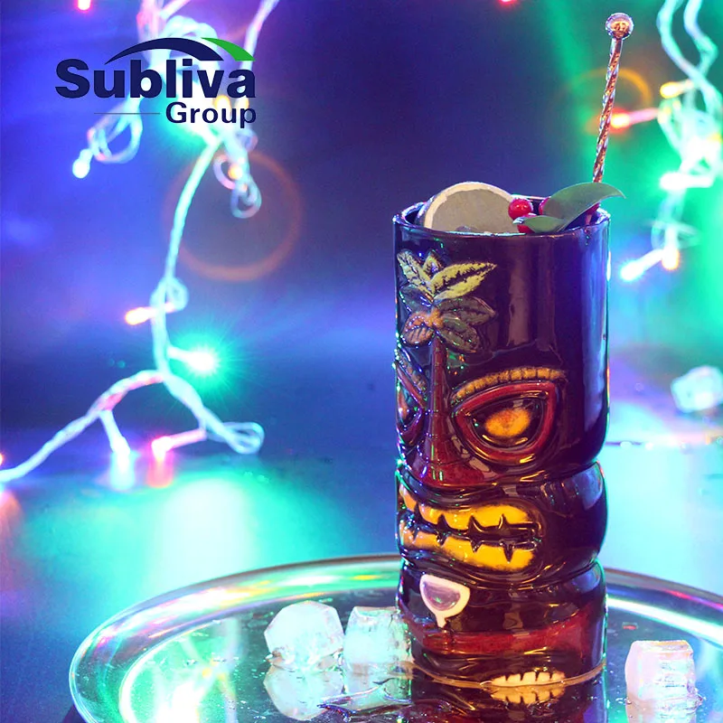 Ceramic Coconut Palm Tiki Mug 600ml