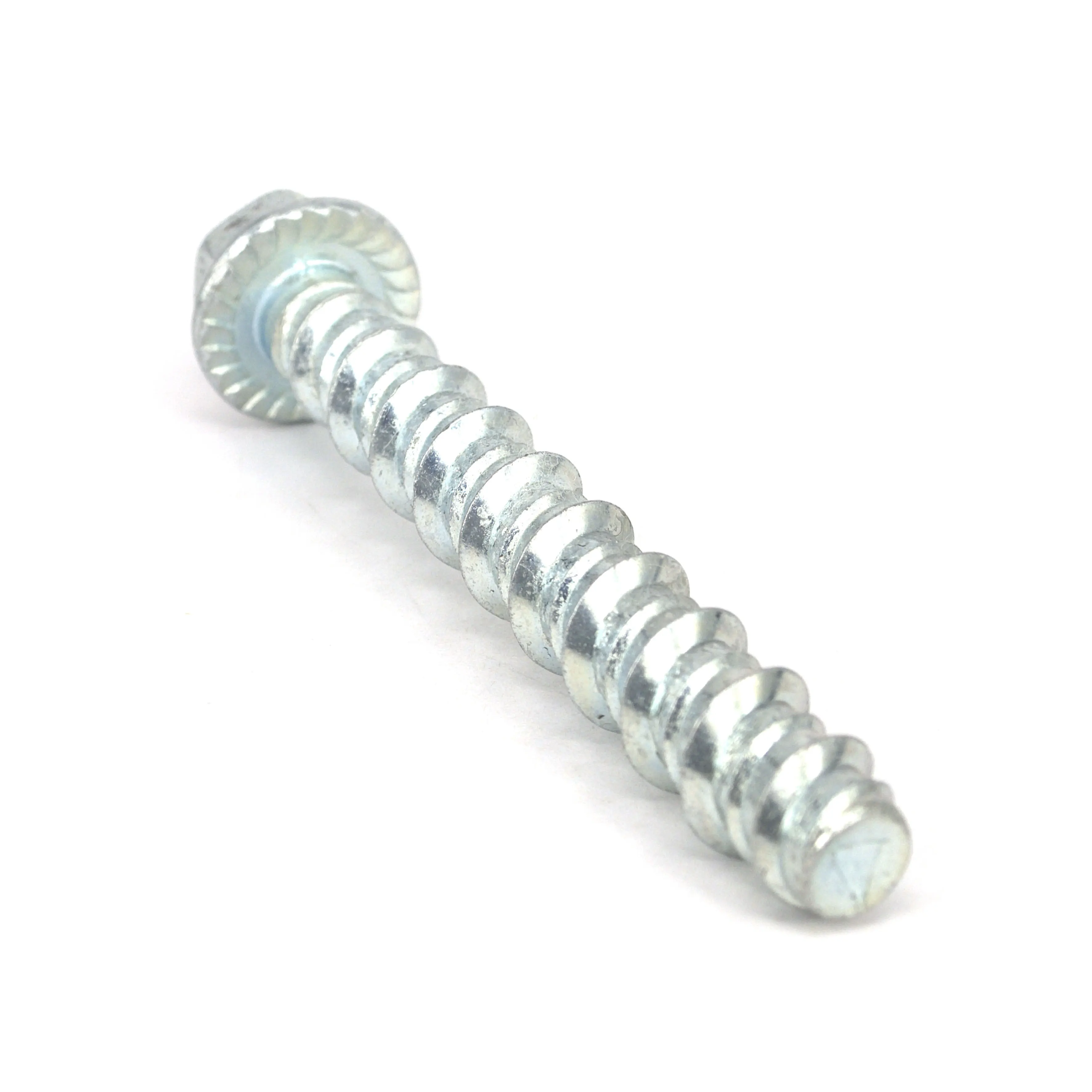 Hex flange head Concrete Screw Anchors Ceramic coating High Press Masonry Bolt