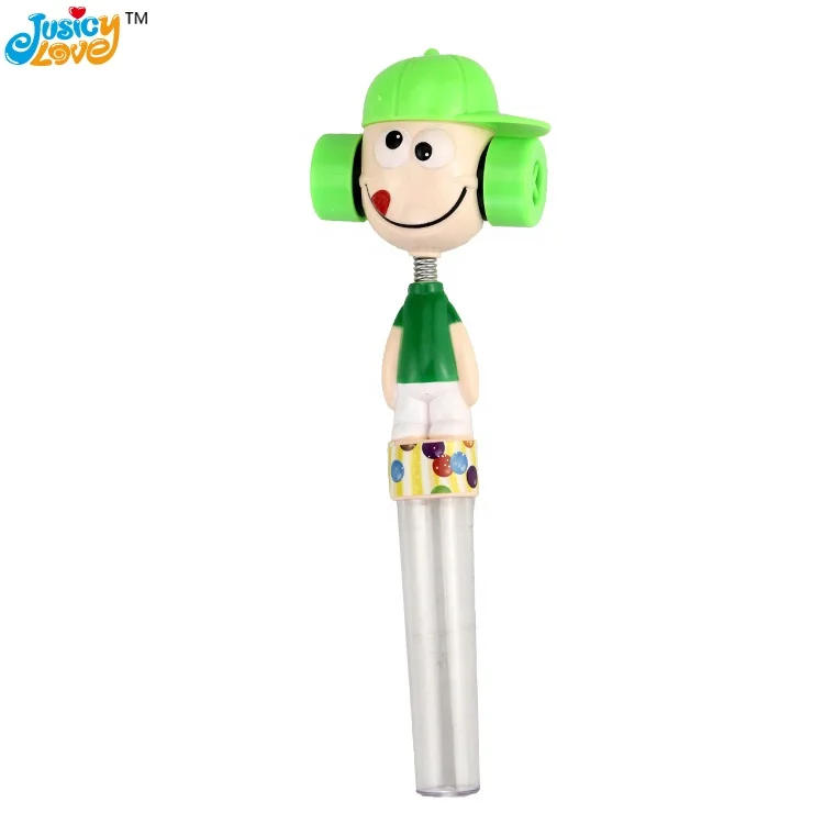 Hot Selling Plastic Shake Head Clown Candy Toy Sweet