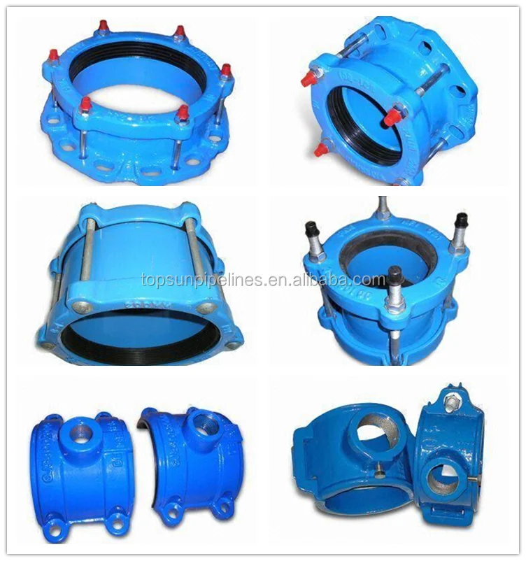 ISO 2531 EN545 Ductile Cast Iron  Gibault Joint Coupling for PVC PE Pipe