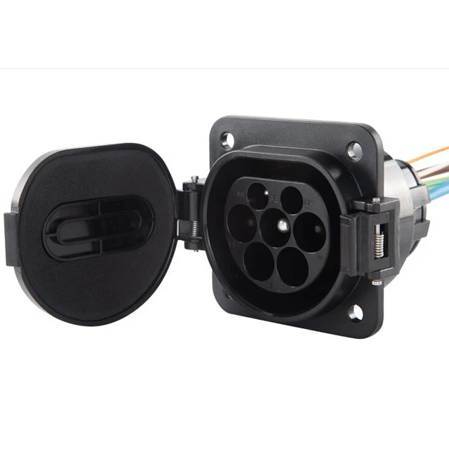 Workersbee AC 16A/32A 1P/3P Type 2 Vehicle Car EV Charging Socket Electric Car Vehicle Inlet Type 2 Charger Connector 250V/480V