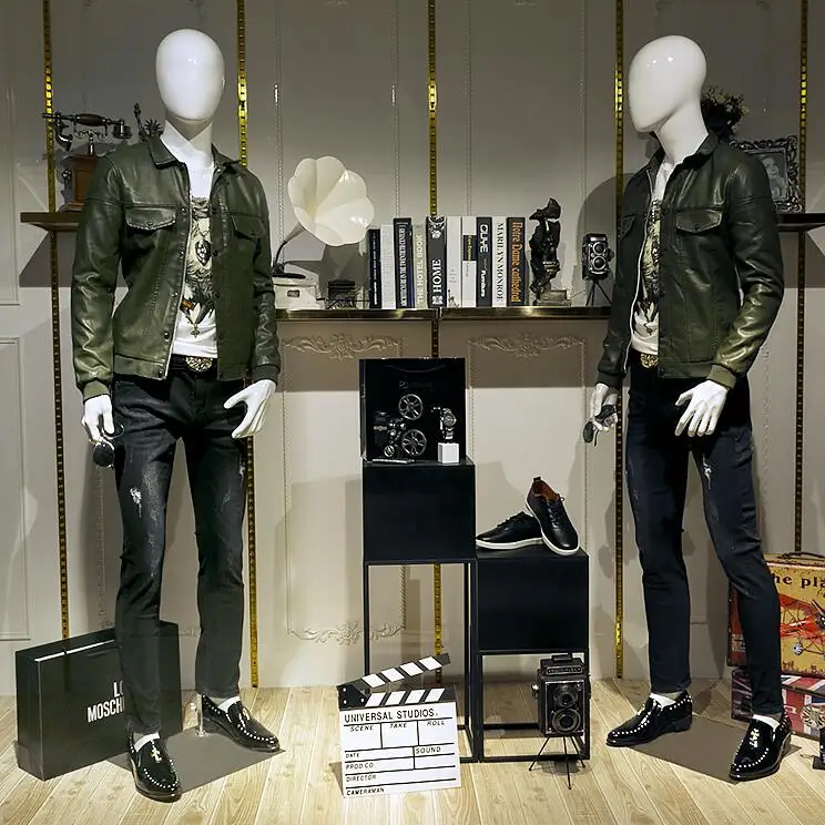 Full Body Handsome Male Uniform Formal Suit Dress Standing Sitting Mannequins For Showcase Display