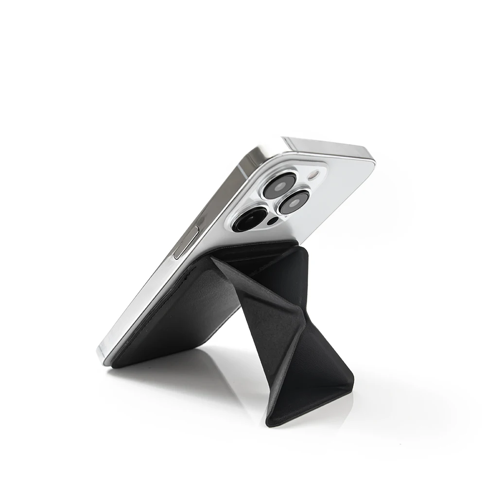 Leather Portable Phone Sticker Holder PU Wallet Phone Magnetic Phone Holder for iPhone