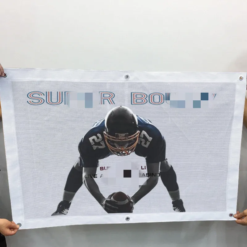 Outdoor Hanging Advertising street Doublesided Fence Mesh Banner Waterproof Banner with Custom printing vinyl mesh banner