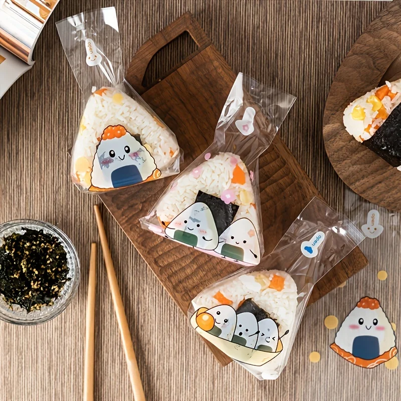 High Quality Wholesale Food Grade Microwaveable Triangle Onigiri Wrapping Bag