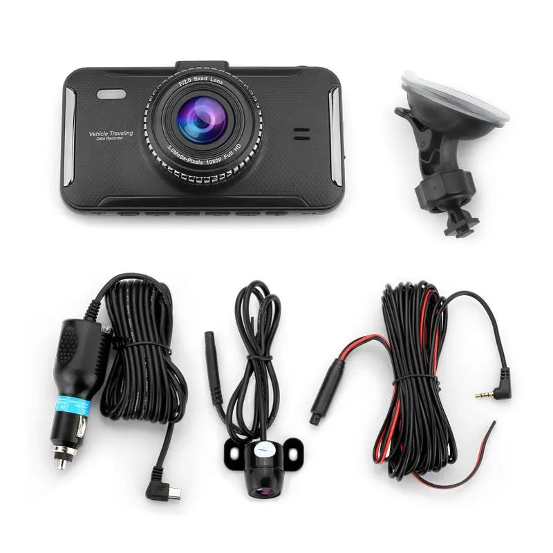 Mini 4 Inch Auto  Full HD 1080P 170 Degree Recorder WIFI GPS Dash Cam DVR Video Car Camera